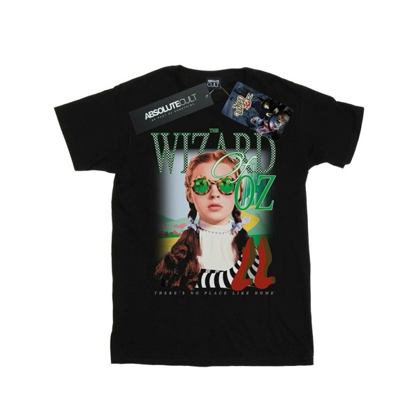 The Wizard Of Oz Mens No Place Checkerboard T-Shirt - Black