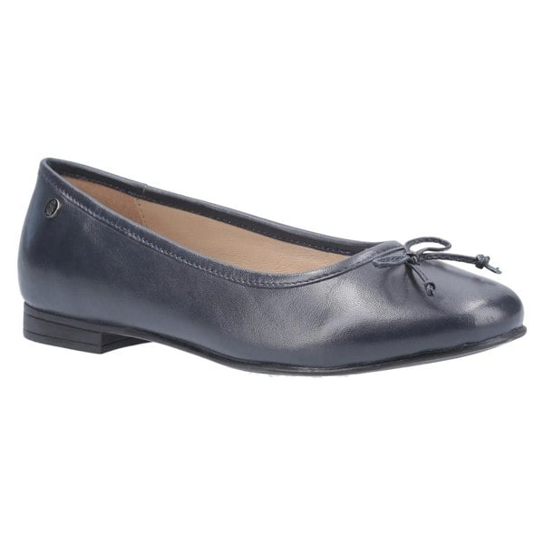 Hush Puppies Womens/Ladies Naomi Slip On Leather Ballet Pump - Navy