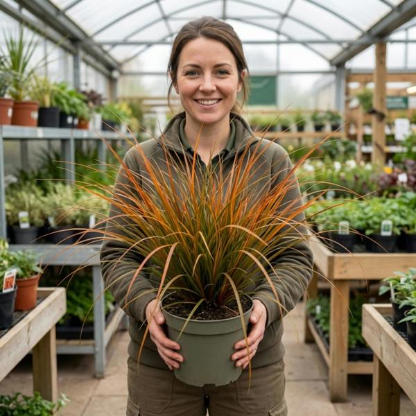 Carex 'Prairie Fire' Ornamental Grass Fiery Orange Evergreen Sedge 2L Pot The Rose Press Garden