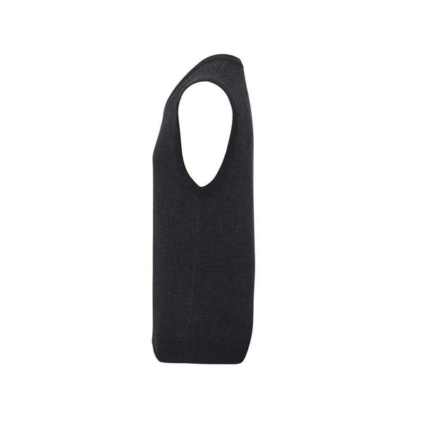 Premier Mens Knitted Sleeveless Sweater Vest - Charcoal