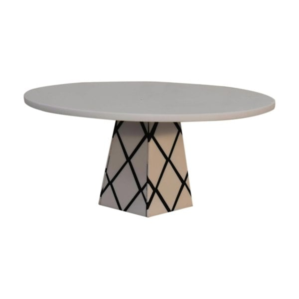 Artisan Furniture White Resin Cake Stand