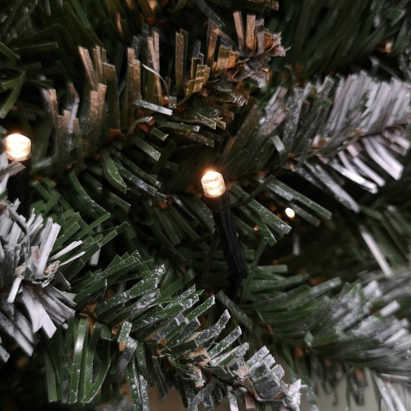 Samuel Alexander 60cm Snow Tipped Christmas Wreath with 50 Warm White LEDs and 160 Bullet Tips