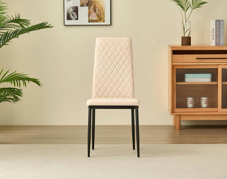 Emily Leather Comfort Dining Chairs - Set of 4 - Madefor.Living