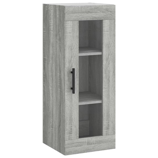 Berkfield Highboard Grey Sonoma 34.5x34x180 cm Engineered Wood