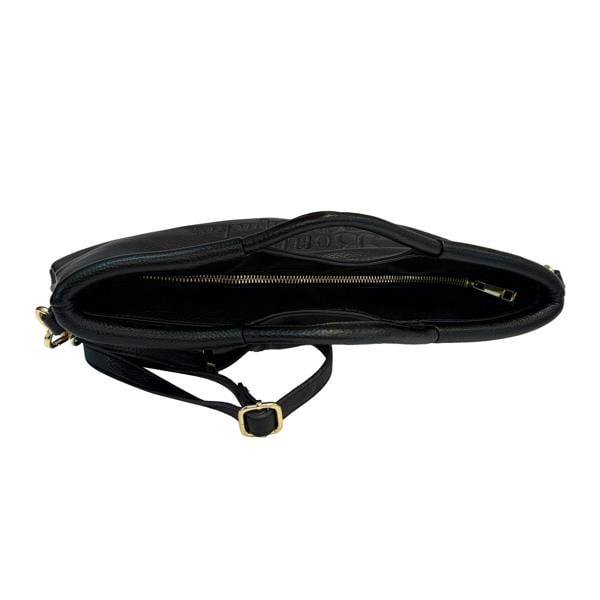 Lilly Loves Be more Dolly Black Vegan Leather Clutch