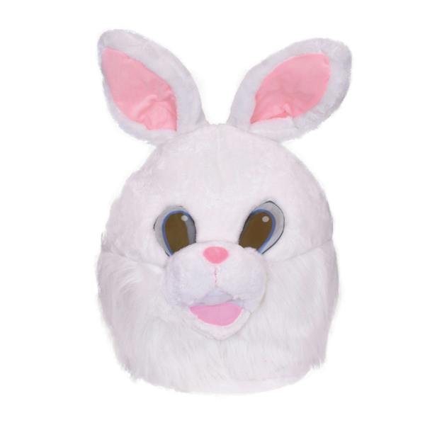 Bristol Novelty Unisex Adults Bunny Mascot Mask - White - 
