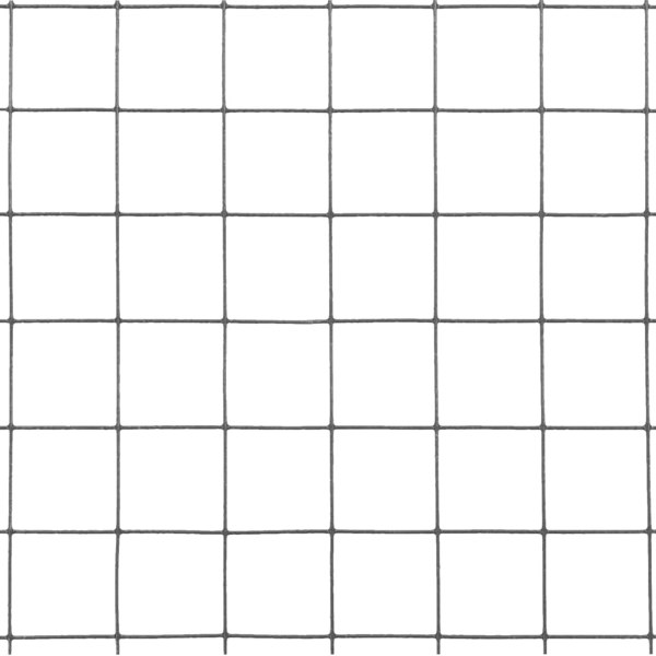 Berkfield Chicken Wire Fence Steel with PVC Coating 10x0.5 m Grey