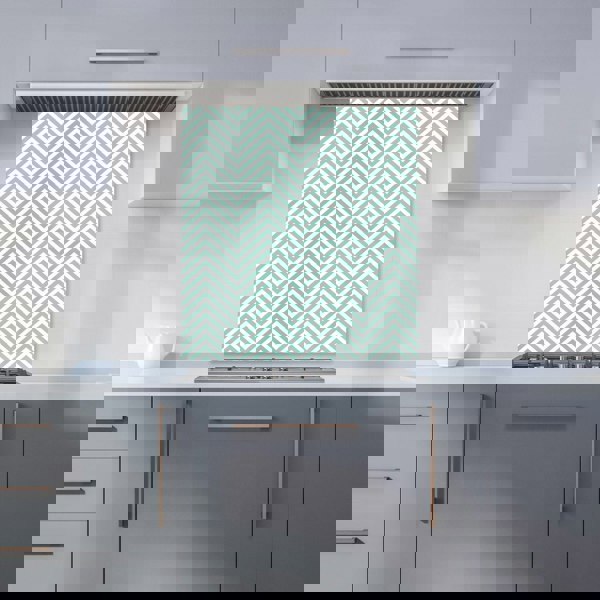 Warren Reed - Designer Geometric Chevron Pattern Kitchen Splashback
