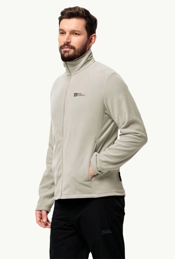 Jack Wolfskin Men's Taunus Full Zip Fleece Jacket - Cream
