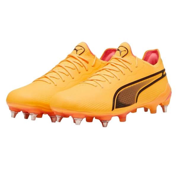 Puma Unisex Adult King Ultimate Soft Ground Football Boots - Sun Stream/Puma Black/Sunset Glow