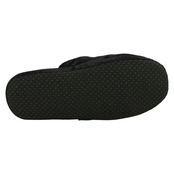 Spot On Ladies Spot On Flower Detailed Mule Slippers 20J4686