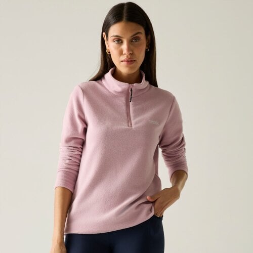 Regatta Women's Sweetheart 1/4 Zip Fleece Top - Powder Lilac