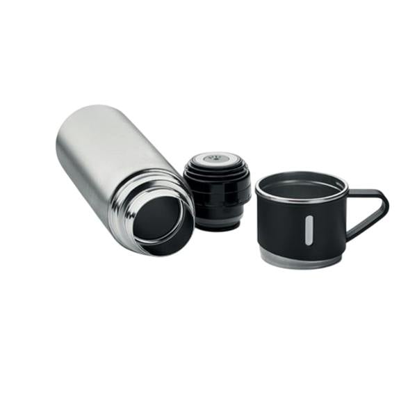 MidOcean Tonia Double-Walled 420ml Flask - Matt Silver - 