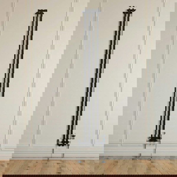 Monstershop Traditional 2 Column Radiator - 1800 x 202mm - Black