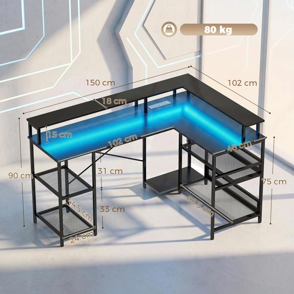 L-shape Computer Desk