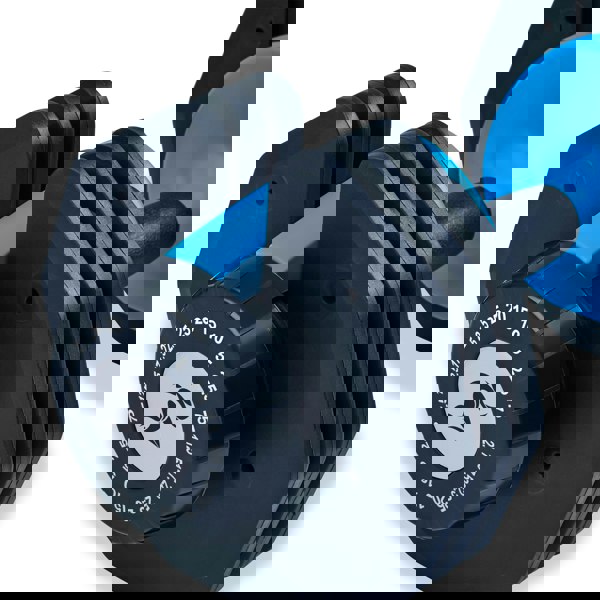 Strongology Urban25 Home Fitness Black and Blue Adjustable Smart Dumbbell from 2.5kg up to 25kg Training Weights