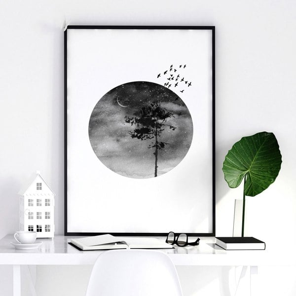 Office wall graphics | set of 3 Scandinavian wall art prints