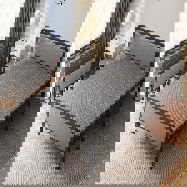 Grey Portable Folding Guest Bed Living and Home