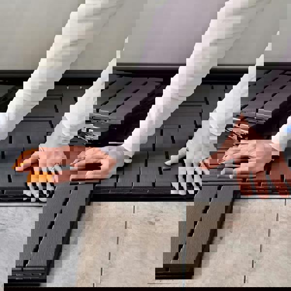 Nicoman Pack of 12 Polydeck PVC Decking Tiles - Black