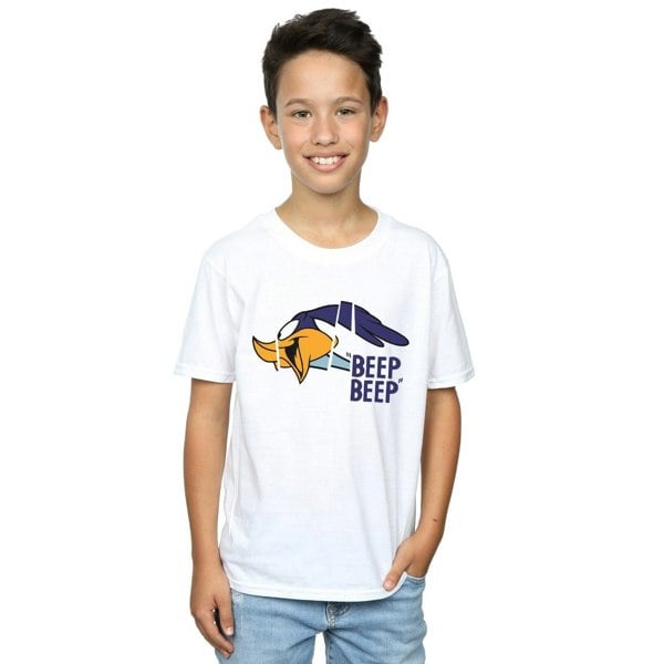 Looney Tunes Boys Beep Beep Road Runner Cotton T-Shirt - White