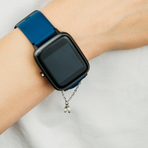 The Colourful Aura Minimalistic Small Pearl Dangle Watch Strap Jewellery Accessories Charm