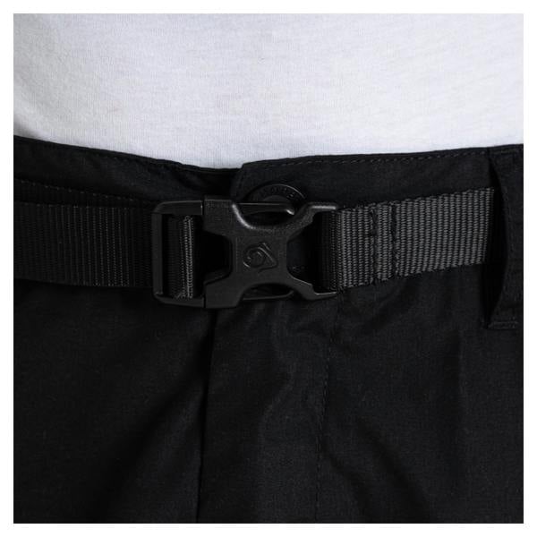 Craghoppers Mens Kiwi Peached Convertible Trousers - Black - 