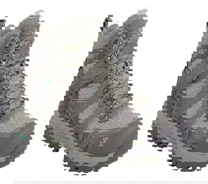 Karrimor Bodmin Mid 6 Womens Walking Hiking Trekking Boots, beige and grey outdoor footwear with waterproof upper and durable sole for hiking and trekking.