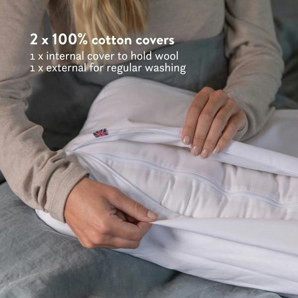 Putnams British Wool Contour Pillow - Anti-Snoring