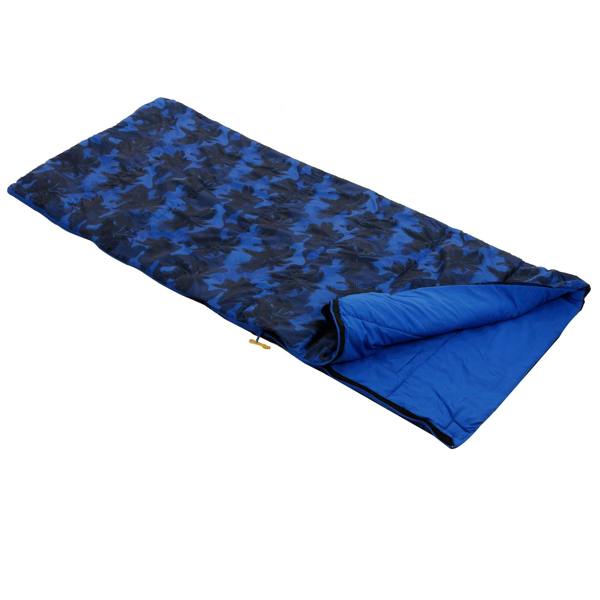 Regatta Great Outdoors Kids Maui 2 Season Sleeping Bag - Oxford Blue/Palm Tree - 