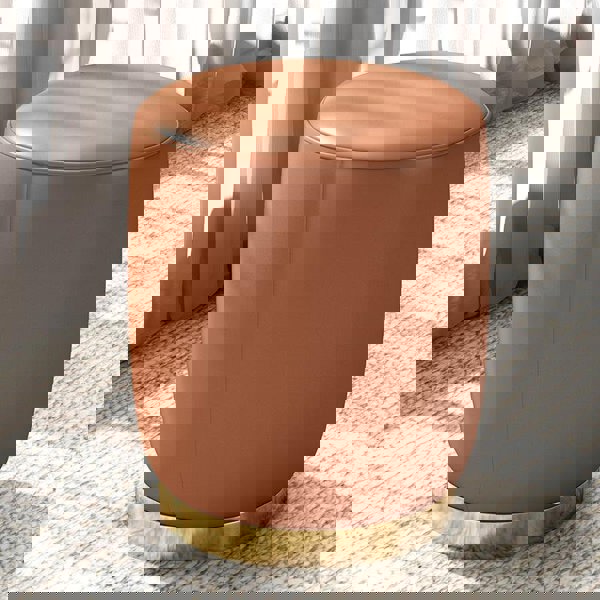 N89 Round Stool, Leather/ Velvet-Weilai Concept-Weilai Concept