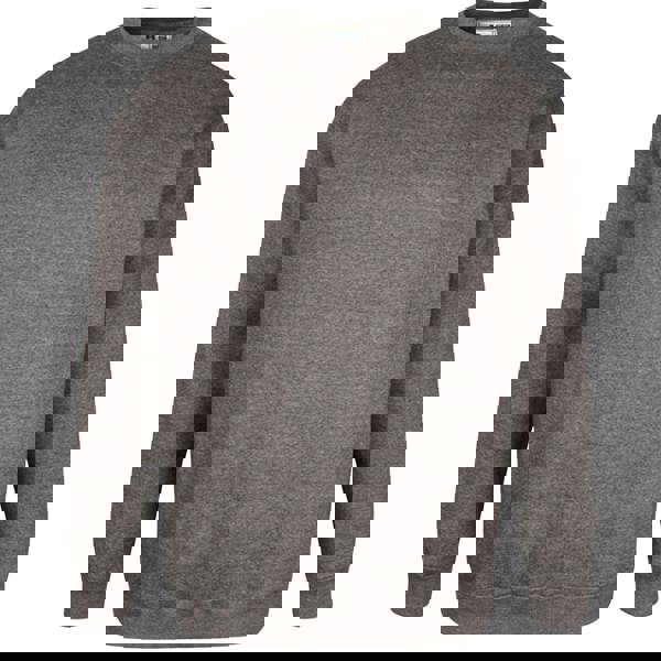 Duke Mens D555 Sweat Rockford Crew Neck Kingsize Jumper - Grey