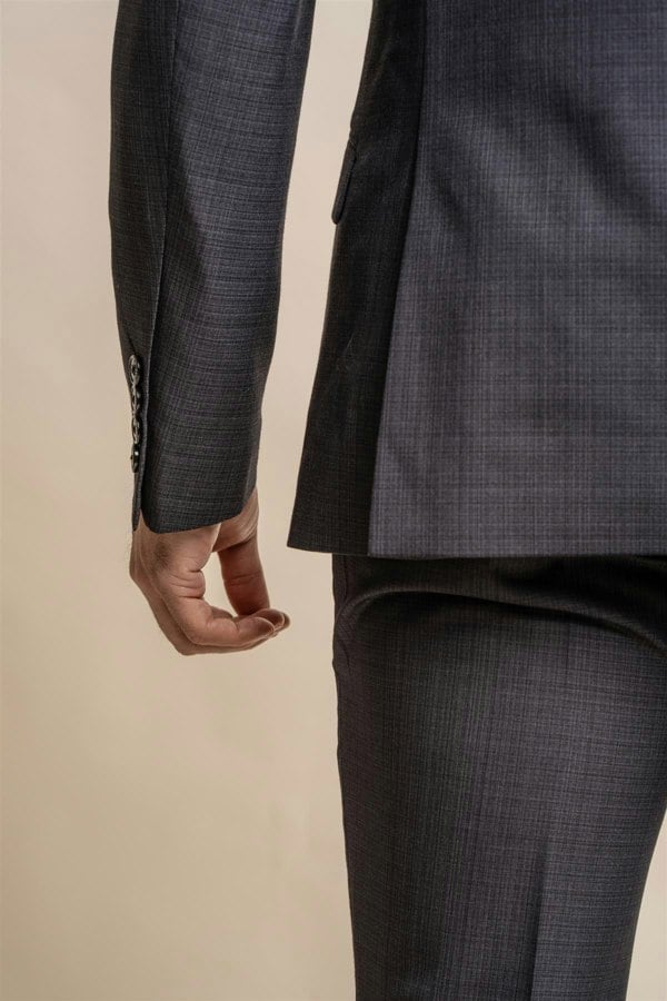 Seeba graphite blazer back detail