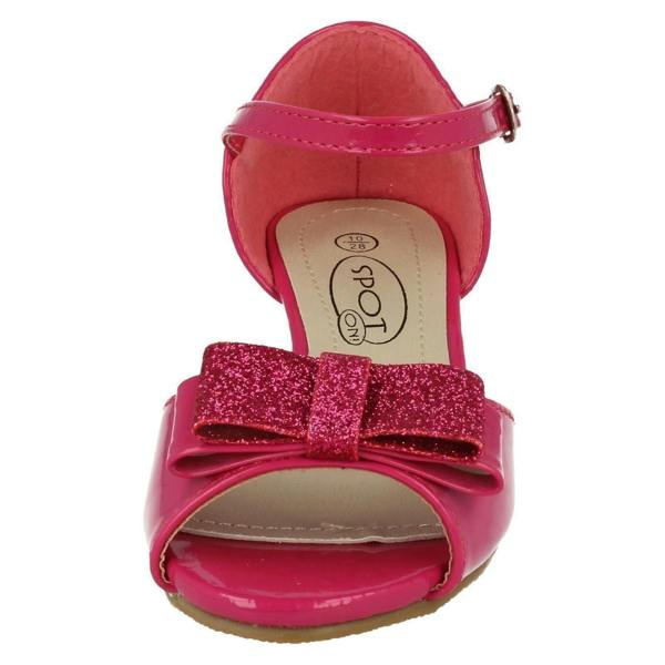 Spot On Girls Spot On Glitter Open Toe Sandals