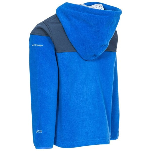 Trespass Boys Bieber Hooded Fleece Jacket - Blue