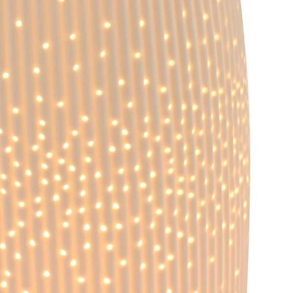 Hestia White Tall Ribbed Table Lamp