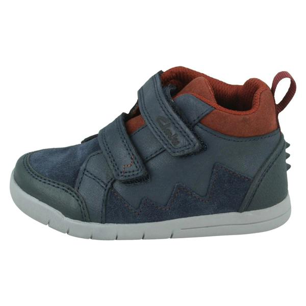 Clarks Boys Clarks Hook & Loop Casual Ankle Boots Rex Park
