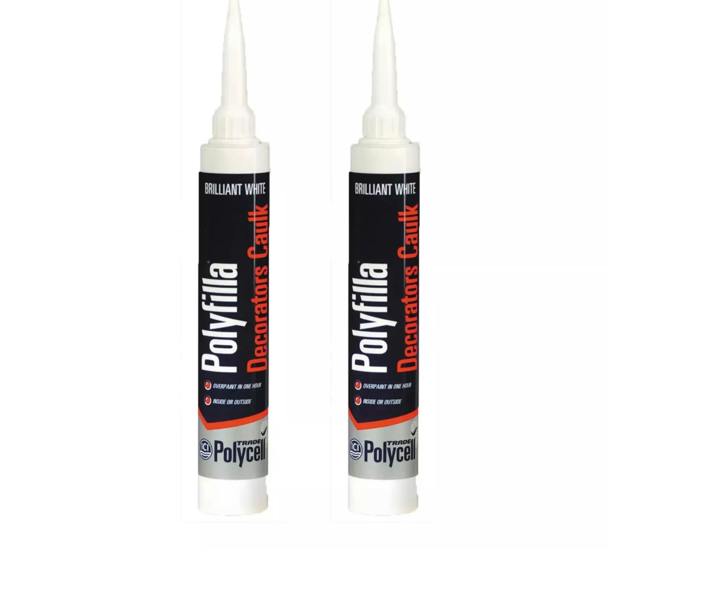 Polycell Trade Polyfilla Decorators Caulk White 290ml