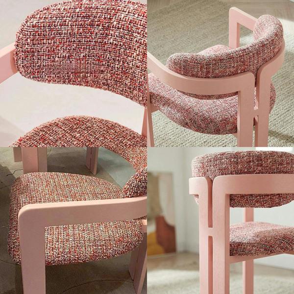 Weilai Concept Mira Curved Back Leisure Chair, Linen