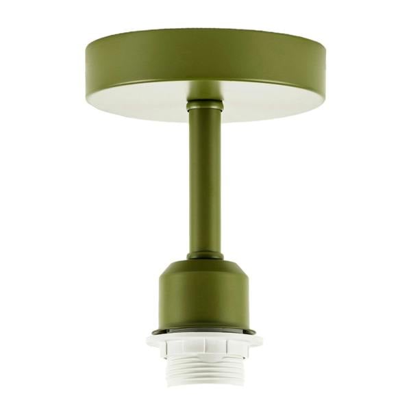 Traditional Olive Green Ceiling Light Fitting to Hold Lamp Shades Image 1