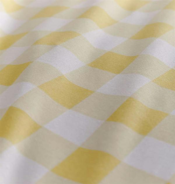 Gingham Yellow Duvet Cover Set