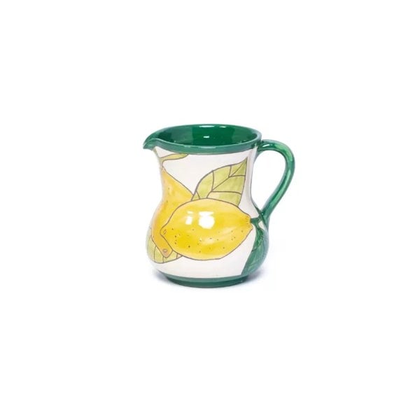 Ceramic Jug with Lemon Pattern