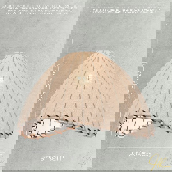 Natural Linen Oatmeal Beige Pendant Light Shade with Linking Rope Image 6