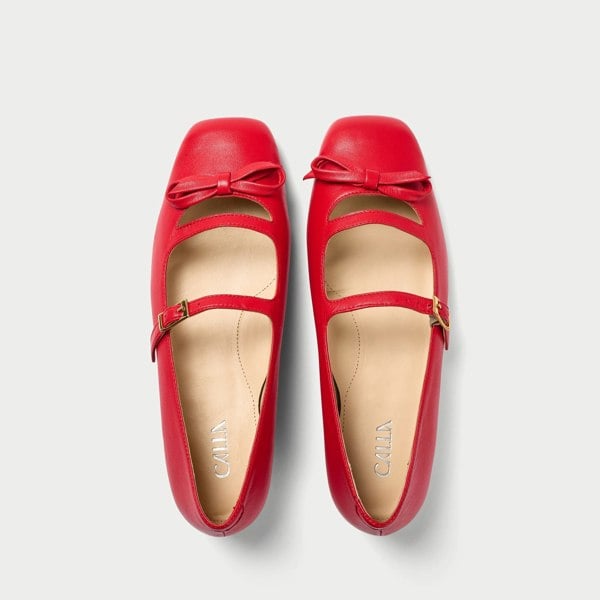 Calla Alexa Shoes - Red Leather