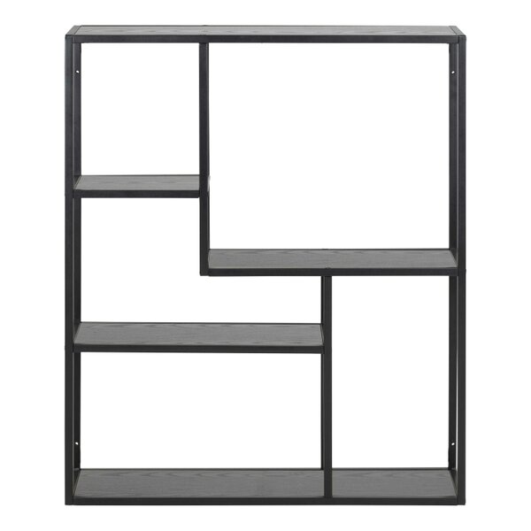 Wyld Haus El Paso Black Metal Wall Shelf 3 Shelves