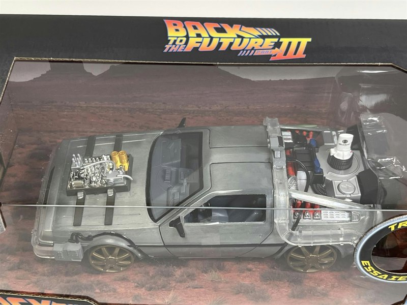 Jada Back To The Future III Rails Delorean Time Machine 1:24 Scale Jada 253255073