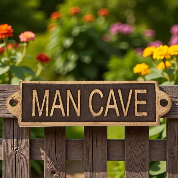 MAN CAVE METAL SIGN