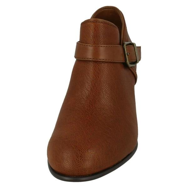 Clarks Ladies Clarks Buckle Detailed Ankle Boots Maypearl Milla
