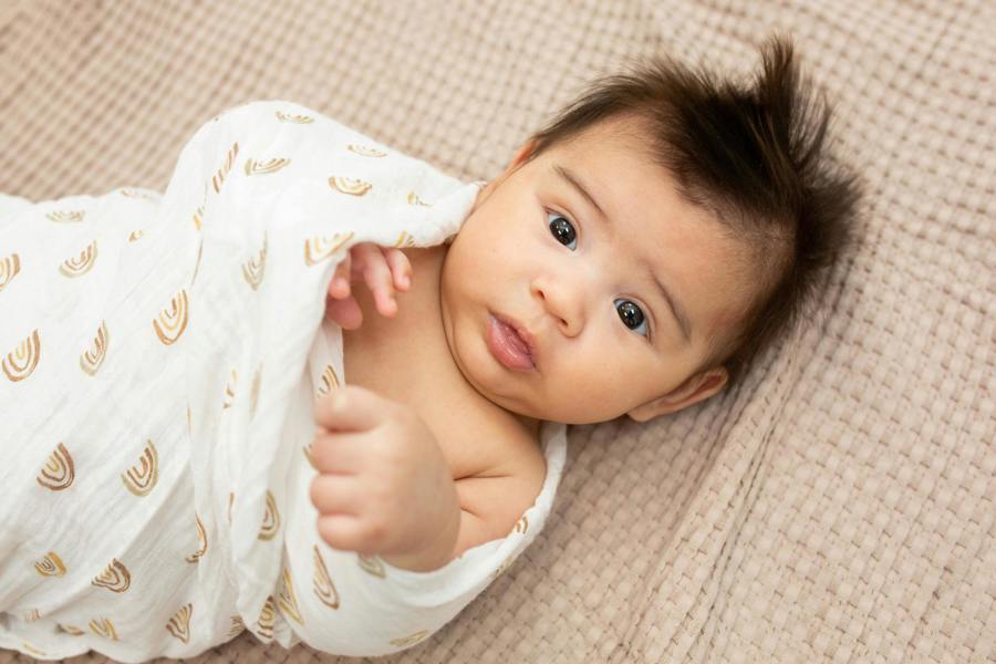 Lulujo - Cotton Swaddle - Rainbow & Suns 2 Pack