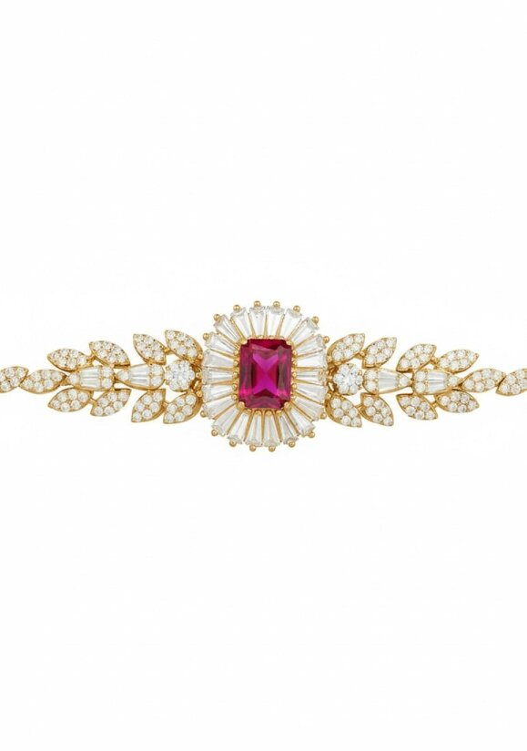Latelita Countess Gemstone Bracelet Ruby Gold