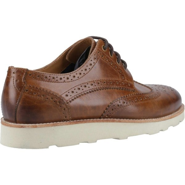 Hush Puppies Kendrick Leather Men's Tan Brogues Shoes